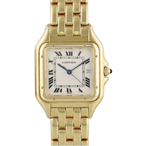 Cartier Panthere 10602 Mint Paper 18K Yellow Gold Quartz Ladies Watch 27x37mm