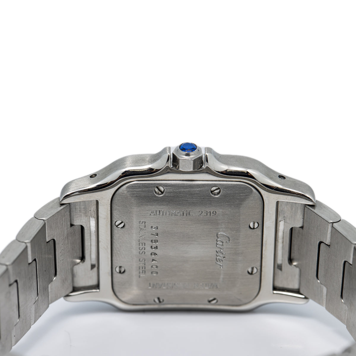 Cartier Santos Galbee 2319 W20040D6 Silver Dial Hidden Clasp Auto Unisex 29mm