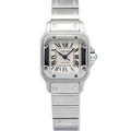 Cartier Santos Galbee 2423 W20054D6 SS Silver Dial Hidden Clasp Auto Ladies 24mm