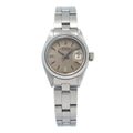 Rolex Date 6919 1977 Paper SS Oyster Auto Silver Linen Dial Ladies Watch 26mm