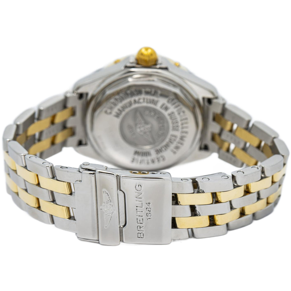 Breitling Cockpit D67365 Two Tone Stainless Mop Dial Quartz Ladies Watch 31mm