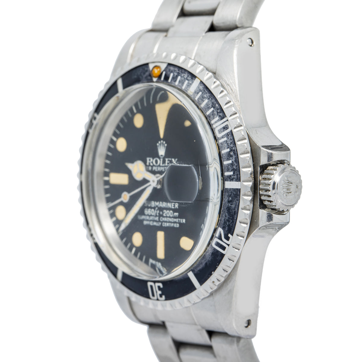 Rolex 1680 Submariner 1978 Oyster Pumpkin Patina Matte Black Dial Auto 40mm