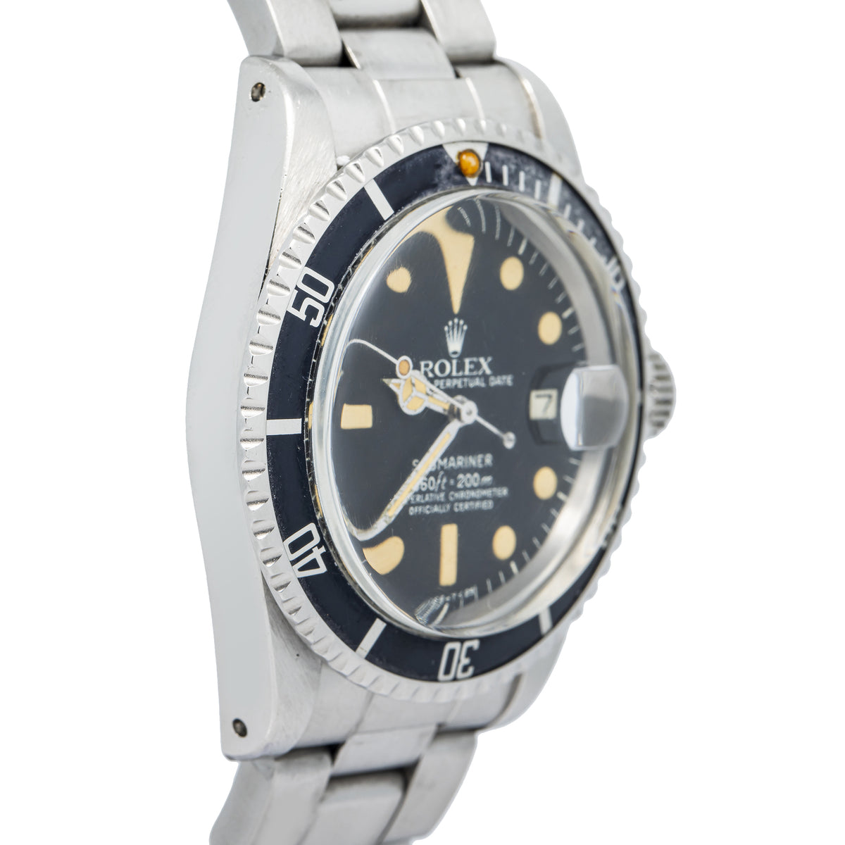 Rolex 1680 Submariner 1978 Oyster Pumpkin Patina Matte Black Dial Auto 40mm