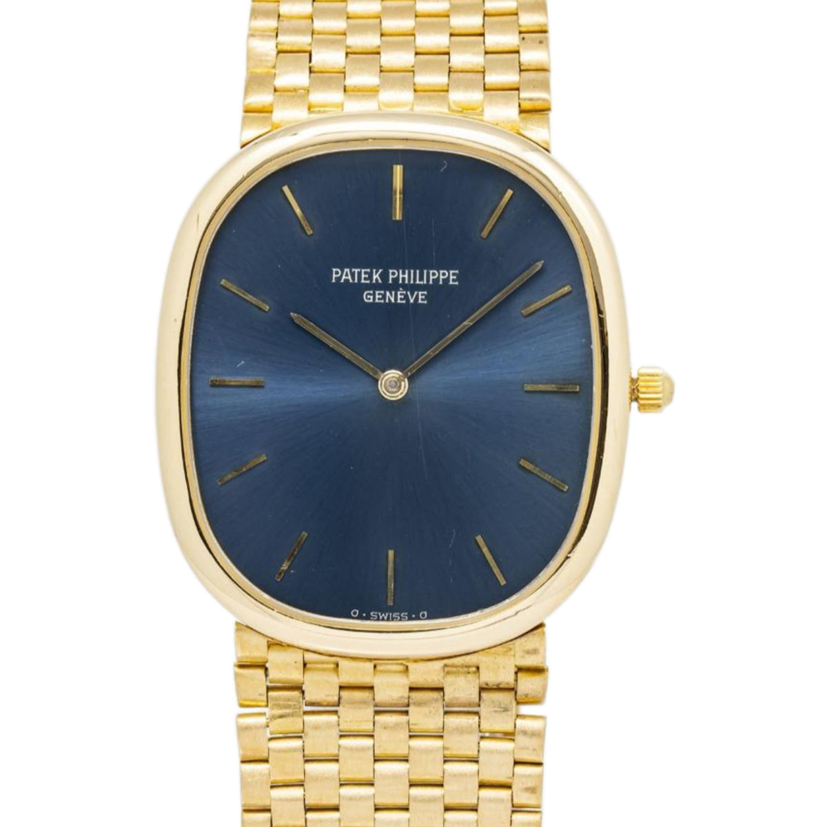 Patek Philippe Golden Ellipse 3738/114 With Archive 18K YG Blue Dial Auto 31mm