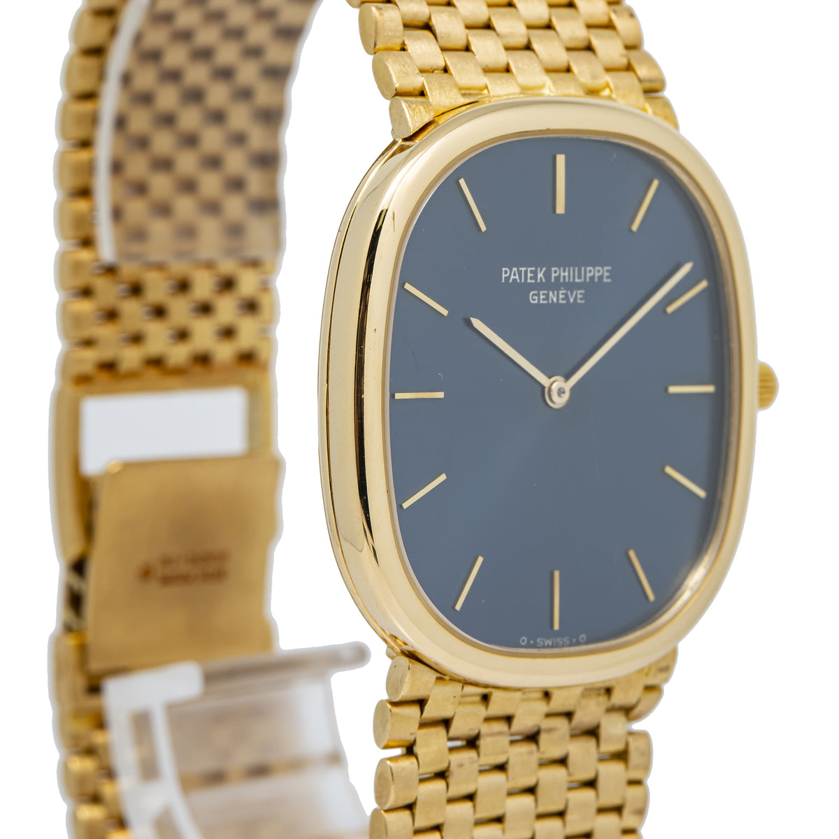 Patek Philippe Golden Ellipse 3738/114 With Archive 18K YG Blue Dial Auto 31mm