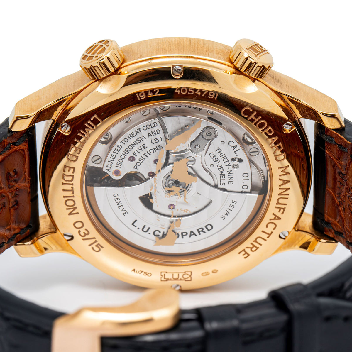 Chopard L.U.C Ltd Ed 03/15 1942 Jakarta 2018 Complete 18K RoseGold Auto Men 42mm