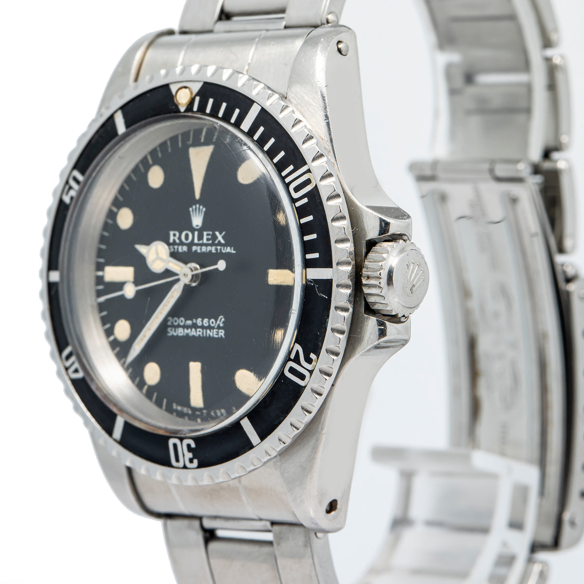 Rolex Submariner 5513 VINTAGE Meters First 1968 Matte Dial Automatic Men's 40mm