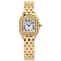 Cartier Panthere 1070 18K Yellow Gold Diamond Bezel Quartz Ladies Watch 22mm