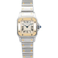 Cartier Santos Galbee 1567 18k Yellow Gold Two Tone Quartz Ladies Watch 24mm