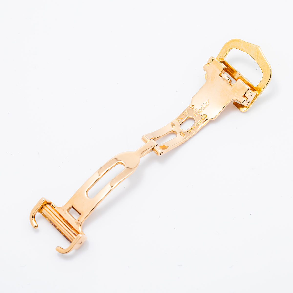 Cartier Original 18K Rose Gold 14MM 13.6g Deployment Buckle Clasp