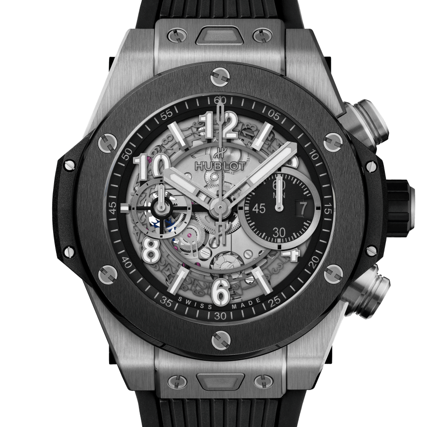 Hublot Big Bang Unico 421.NM.1170.RX Titanium Skeleton Dial Ceramic Bezel 44mm