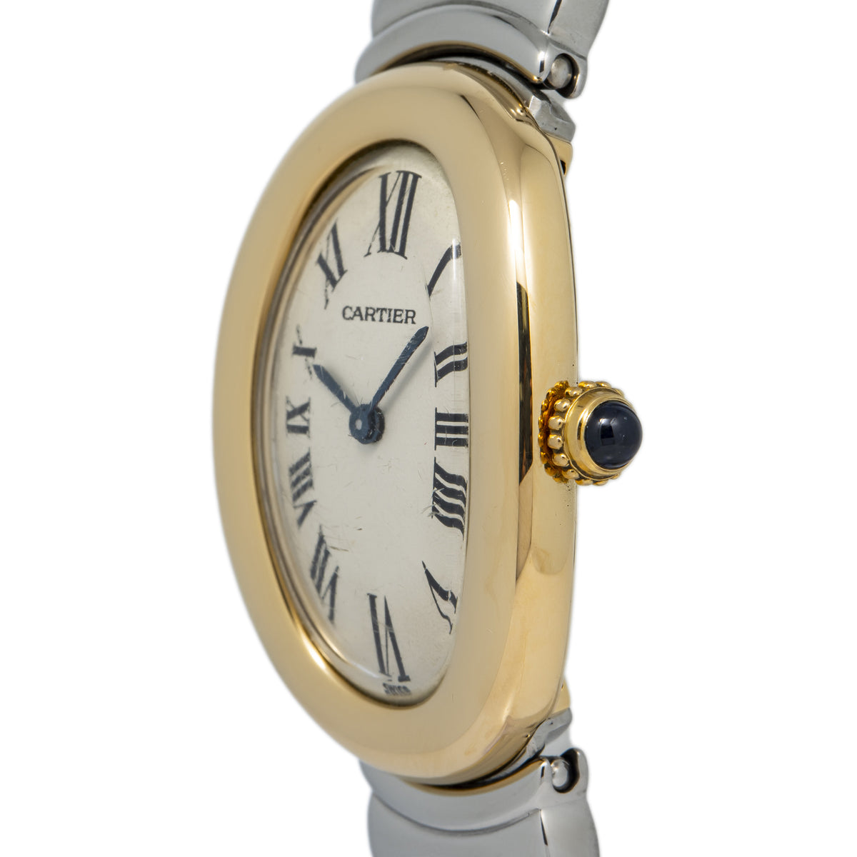 Cartier Baignoire 8057910 W40002F2 18K Two Tone Yellow Gold Quartz Lady 22mm