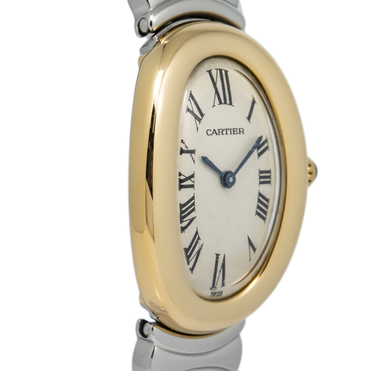 Cartier Baignoire 8057910 W40002F2 18K Two Tone Yellow Gold Quartz Lady 22mm