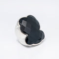 TOUS Vintage 925 Sterling Silver Onyx Ring Size 6 Weight 15.6g