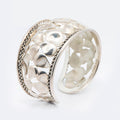 Michael Dawkins Sterling Silver Petal Cuff Bracelet Size 6.5 inches