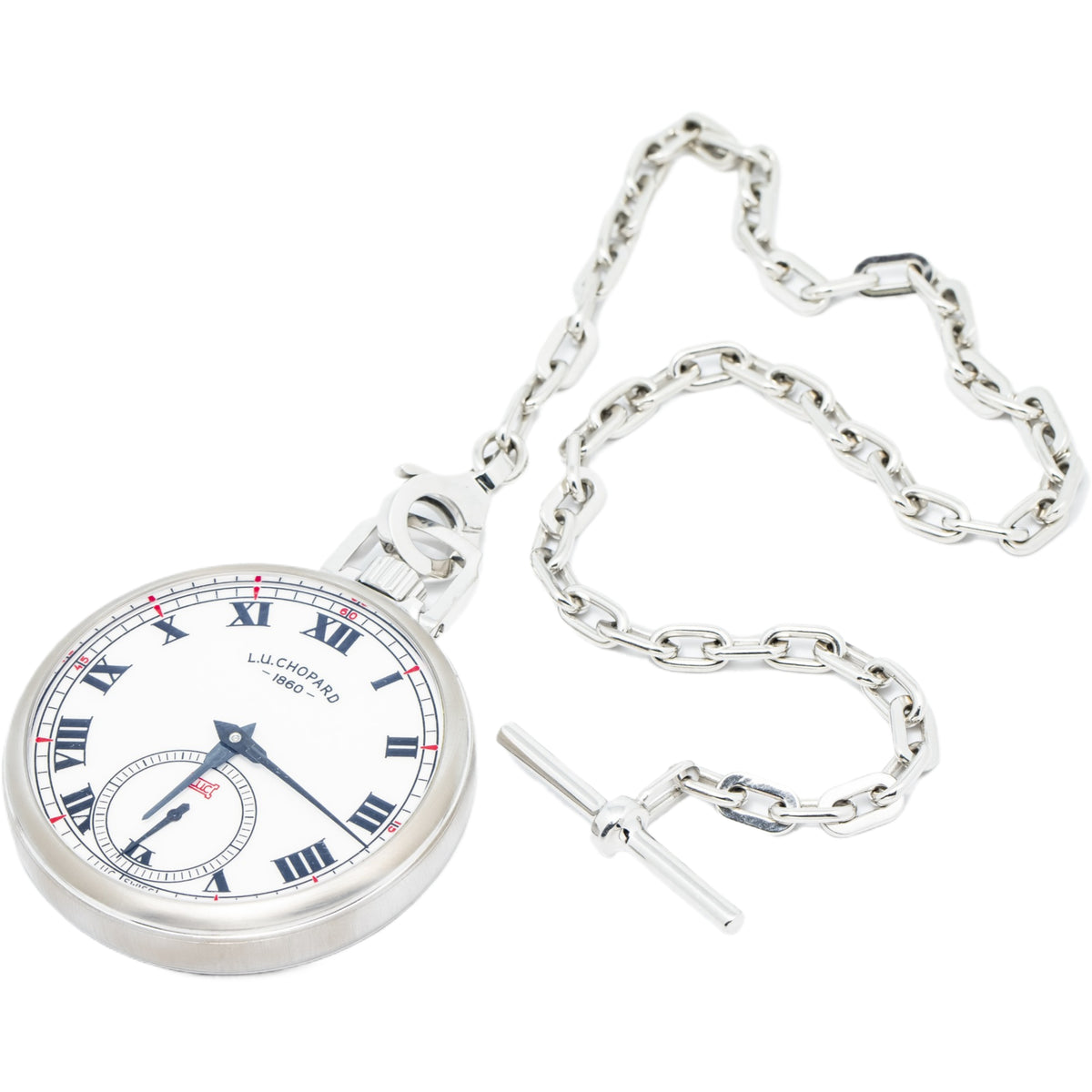 Chopard L.U.C Louis-Ulysse The Tribute 1635000 18K White Gold W/Box Manual 50mm