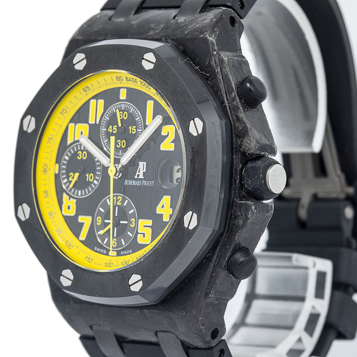 Audemars Piguet Royal Oak Offshore 26176FO Bumble Bee Carbon Auto Men Watch 42mm