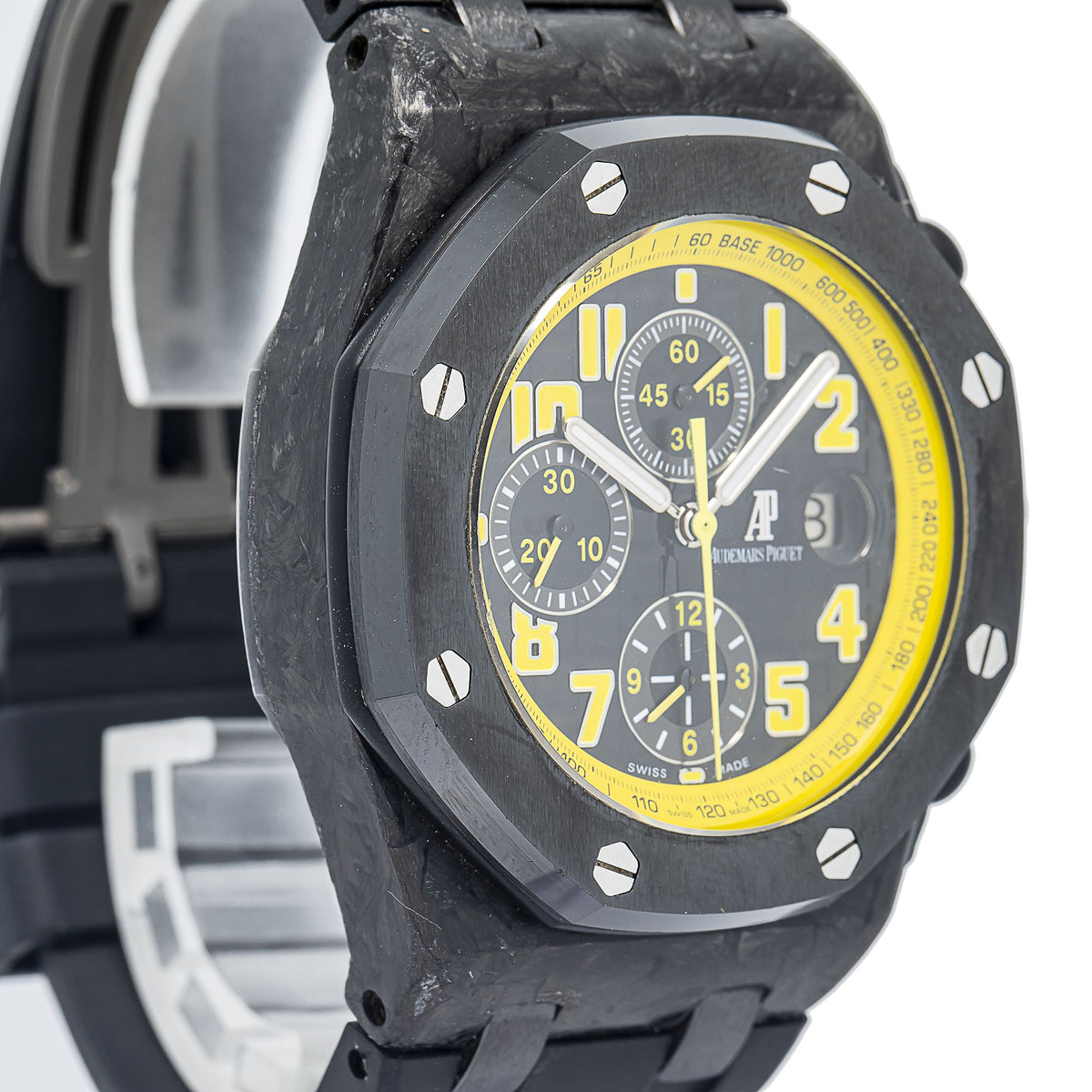 Audemars Piguet Royal Oak Offshore 26176FO Bumble Bee Carbon Auto Men Watch 42mm