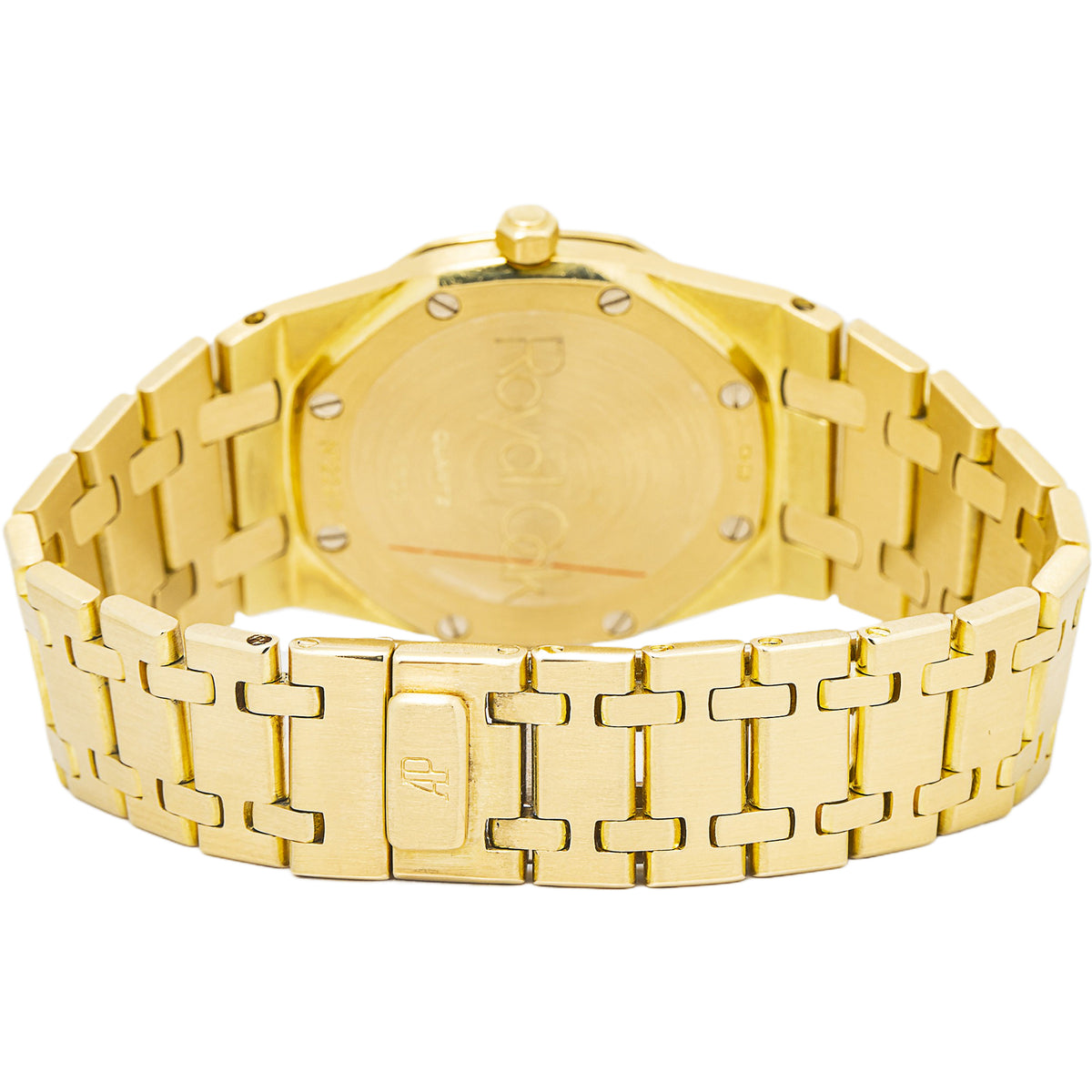 Audemars Piguet Royal Oak 56175BA 18K YG Diamond Bezel Gold Dial Quartz 33mm