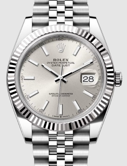 Rolex Datejust 126334 2023 NEW Complete Jubilee Silver Dial Men's Watch 41mm