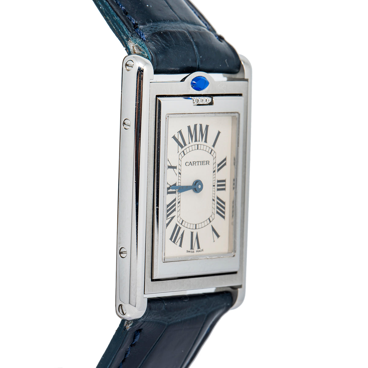 Cartier Tank Basculante 2405 W1011258 Ltd. Millenium Off-White Dial Quartz 24mm