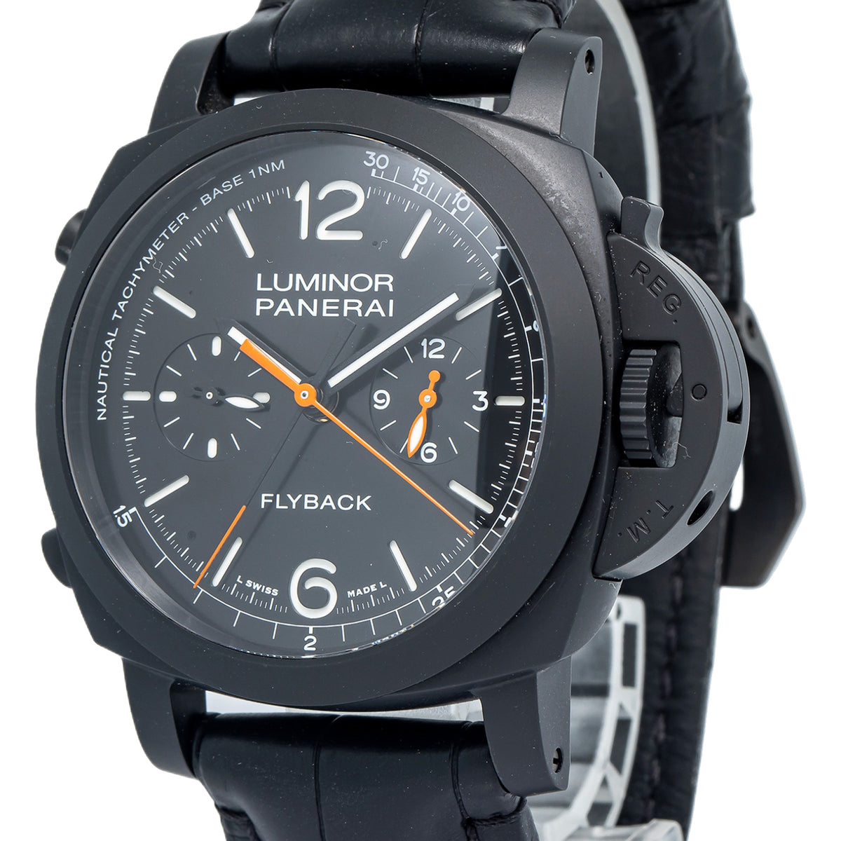 Panerai Luminor Chrono Flyback PAM01298 Ceramic Black Dial Auto Men's 44mm