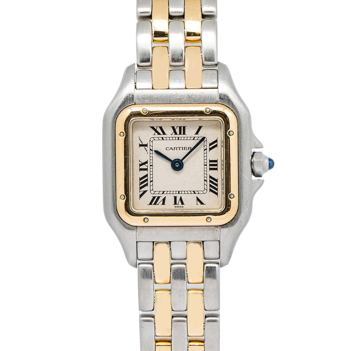 Cartier Panthere 1120 W25029B5 18K Two Tone YG Quartz Cream Dial Ladies 22mm