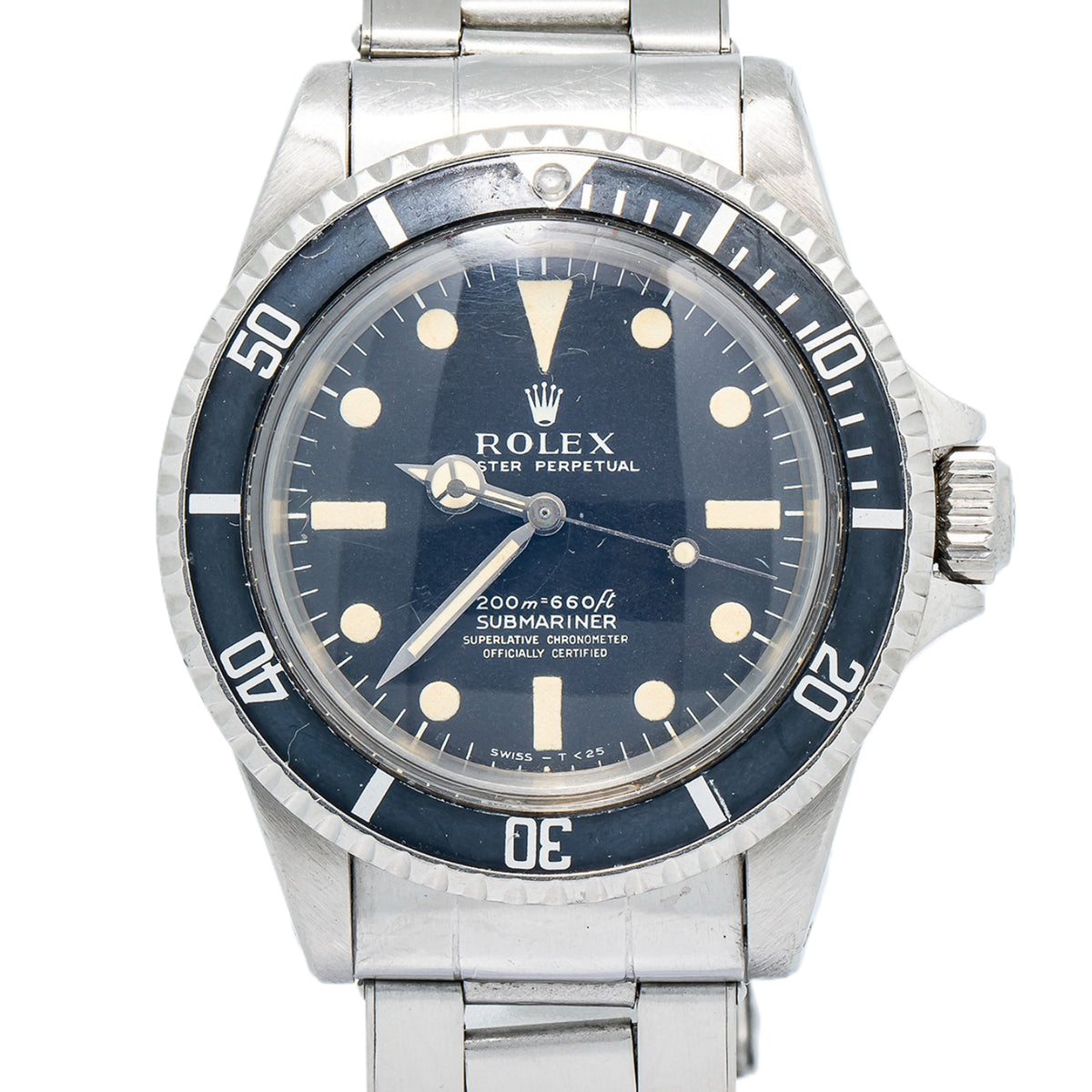Rolex Submariner 5512 1970 2.4 Million Patina Matte Vintage Rivet Bracelet 40mm