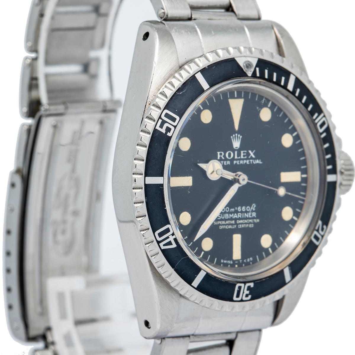 Rolex Submariner 5512 1970 2.4 Million Patina Matte Vintage Rivet Bracelet 40mm