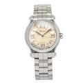 Chopard Happy Sport 8559 SS 7 Floating Diamonds Salmon Dial Auto Ladies 36mm