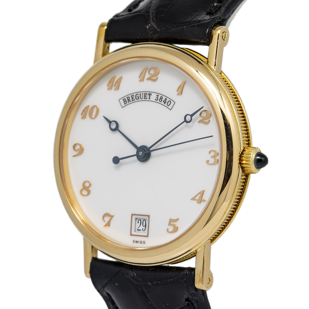 Breguet Classique 3325 18K Yellow Gold White Dial Auto Unisex Watch 32mm