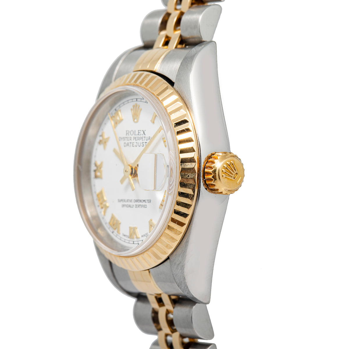 Rolex DateJust 79173 2000 Complete 18K Two Tone Jubilee White Dial Ladies 26mm