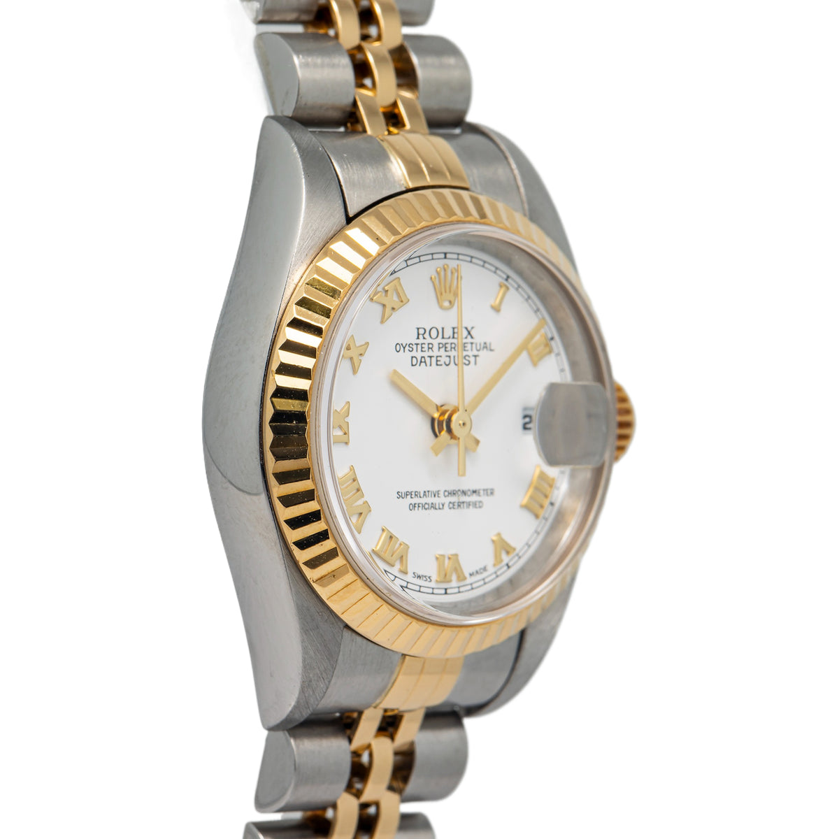 Rolex DateJust 79173 2000 Complete 18K Two Tone Jubilee White Dial Ladies 26mm