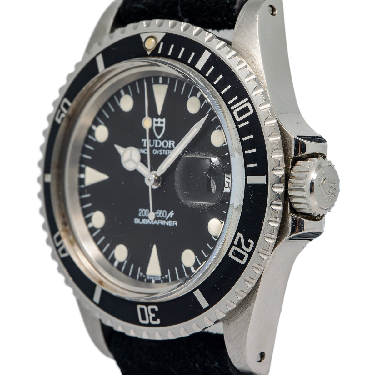 Tudor Submariner Date 79090 Matte Black Dial Stainless Automatic Mens Watch 40mm