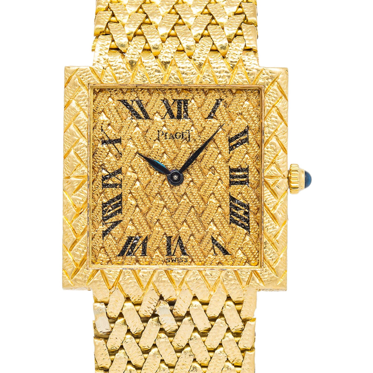 Piaget Vintage 9133P5 18K Textured Gold Manual Winding Ladies Watch 23mm