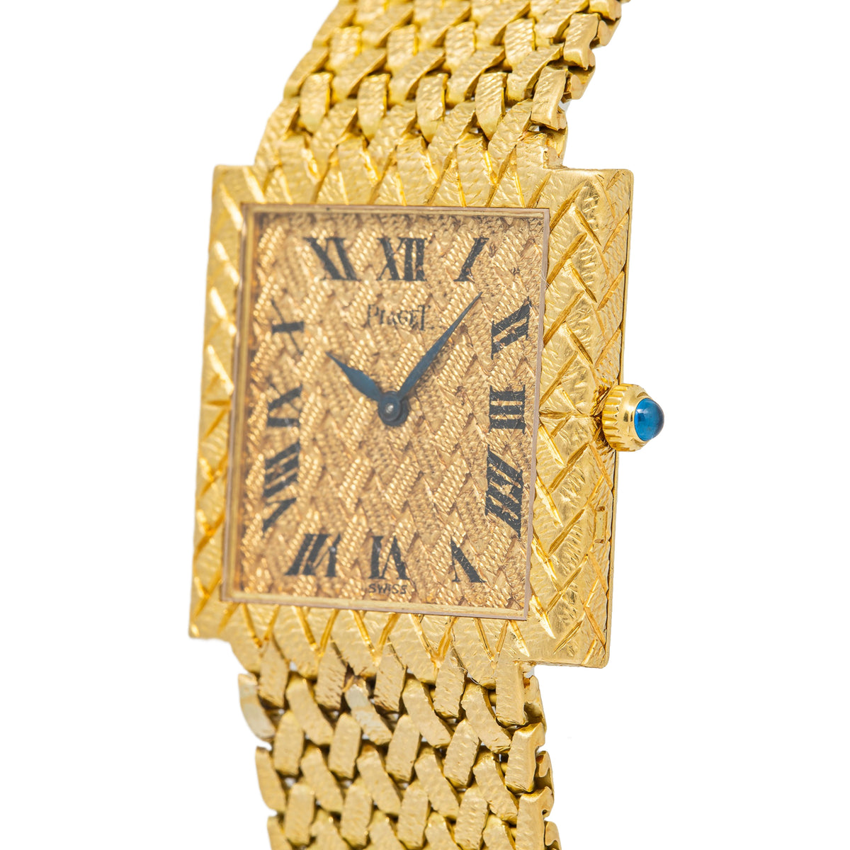 Piaget Vintage 9133P5 18K Textured Gold Manual Winding Ladies Watch 23mm