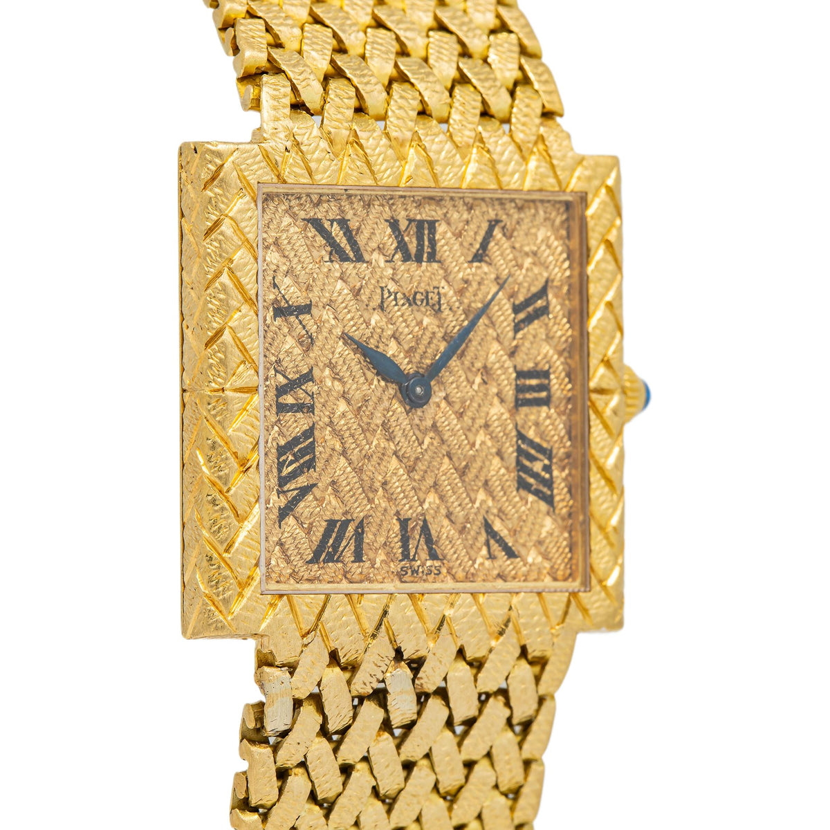 Piaget Vintage 9133P5 18K Textured Gold Manual Winding Ladies Watch 23mm