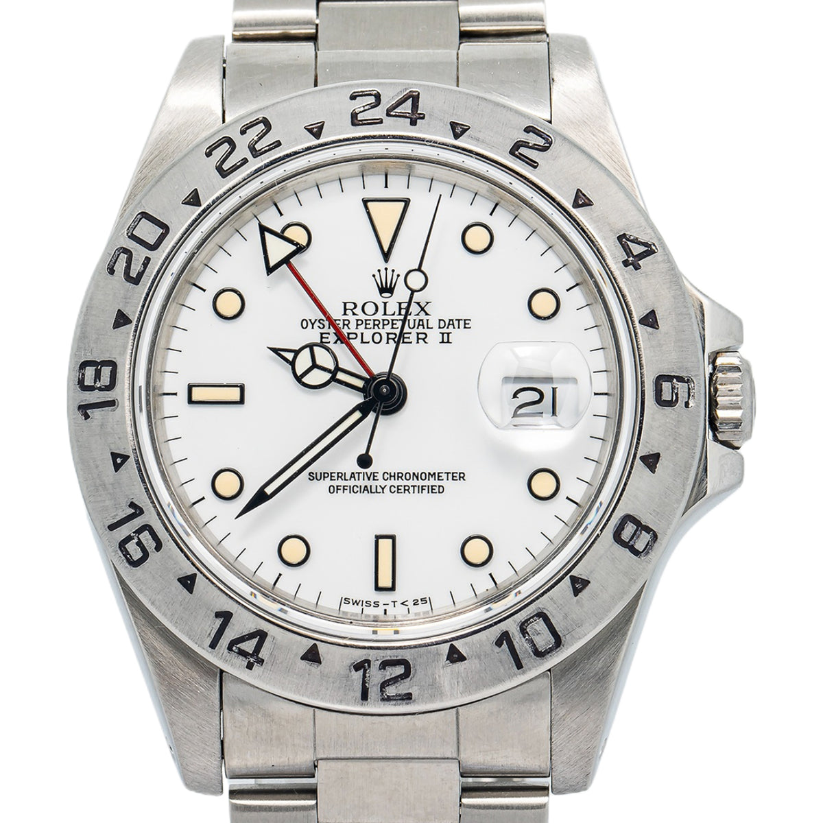 Rolex Explorer II 16570 Stainless Polar White Dial Chi Chi Di Mais Auto Men 40mm