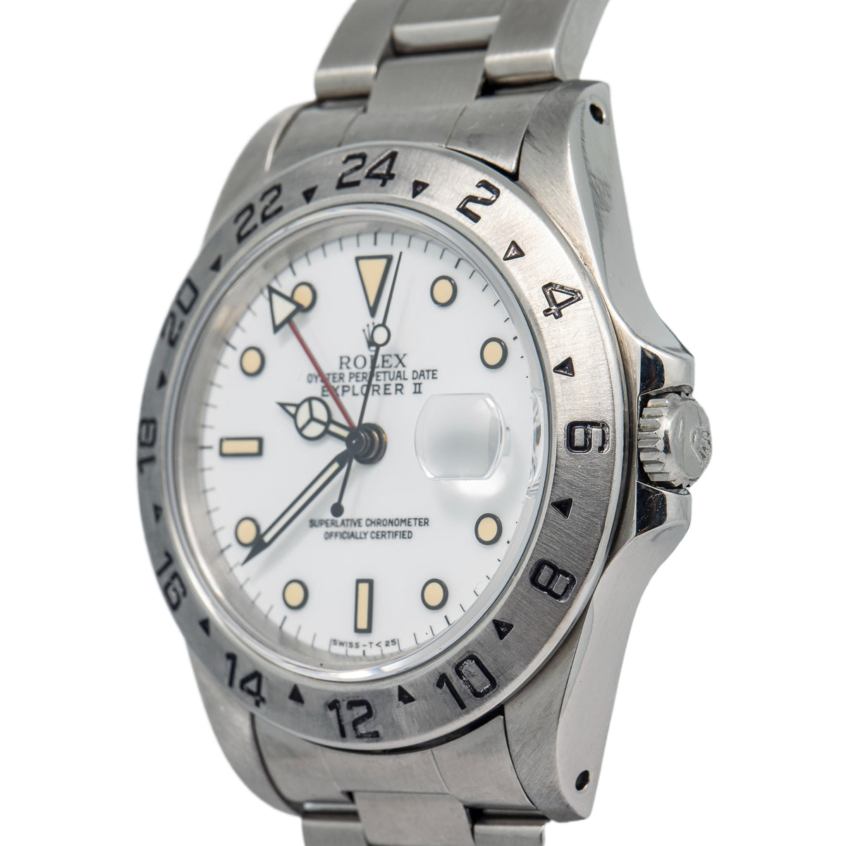 Rolex Explorer II 16570 Stainless Polar White Dial Chi Chi Di Mais Auto Men 40mm