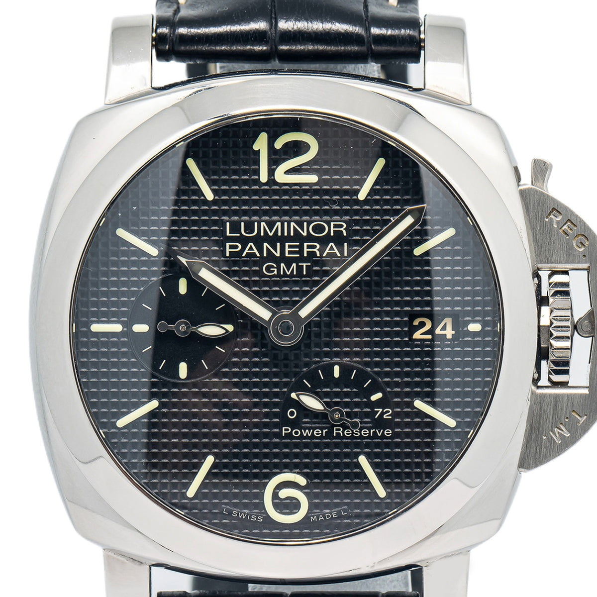 Panerai Luminor 1950 3Days GMT Power Reserve PAM00537 Black Dial Auto Men 42mm