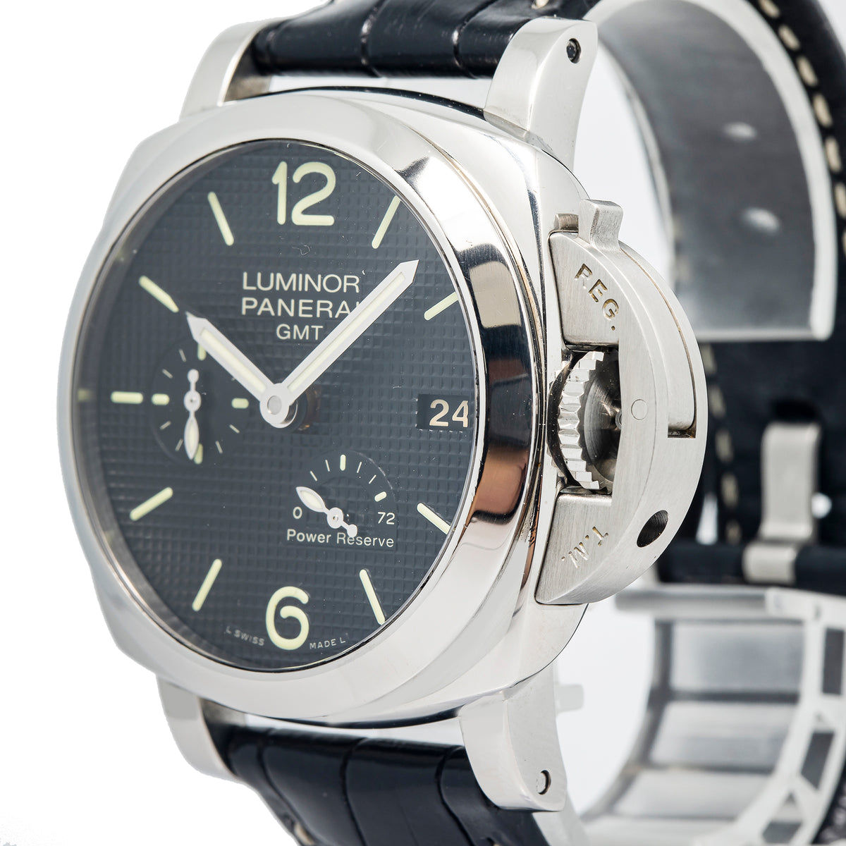 Panerai Luminor 1950 3Days GMT Power Reserve PAM00537 Black Dial Auto Men 42mm