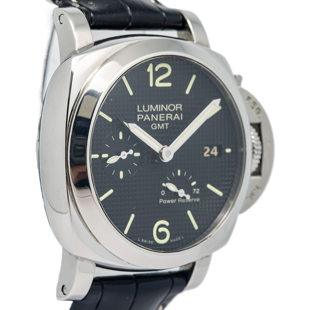 Panerai Luminor 1950 3Days GMT Power Reserve PAM00537 Black Dial Auto Men 42mm