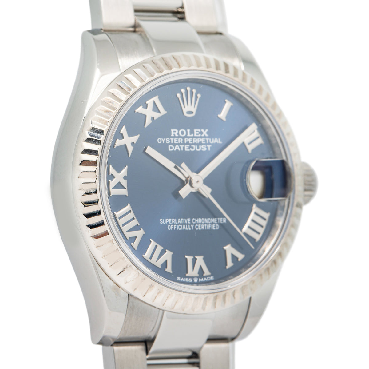 Rolex DateJust 278274 Oyster 2021 Card SS Blue Dial Auto Midsize Unisex 31mm