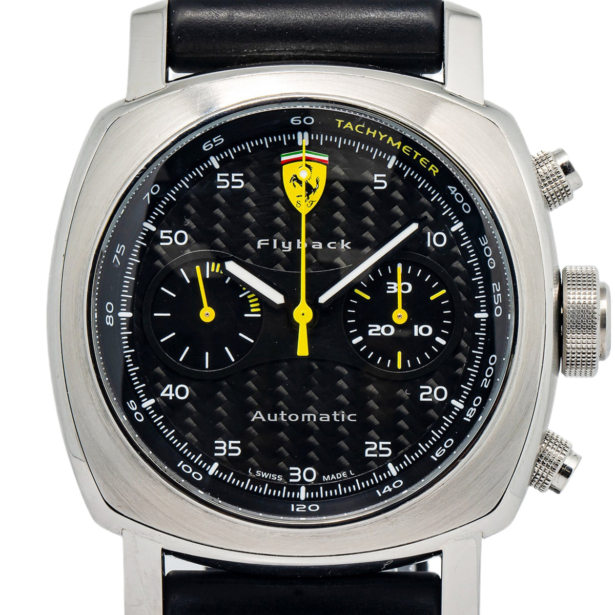 Panerai Ferrari Scuderia Flyback FER00014 Ltd Ed. SS Black Dial Auto Men's 44mm