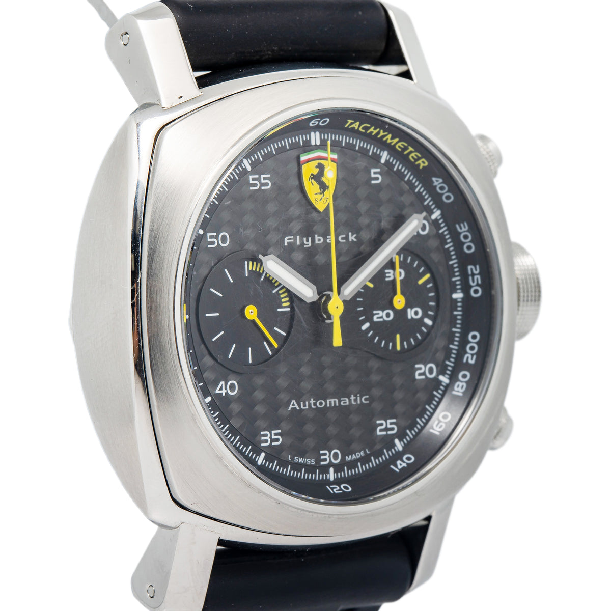 Panerai Ferrari Scuderia Flyback FER00014 Ltd Ed. SS Black Dial Auto Men's 44mm