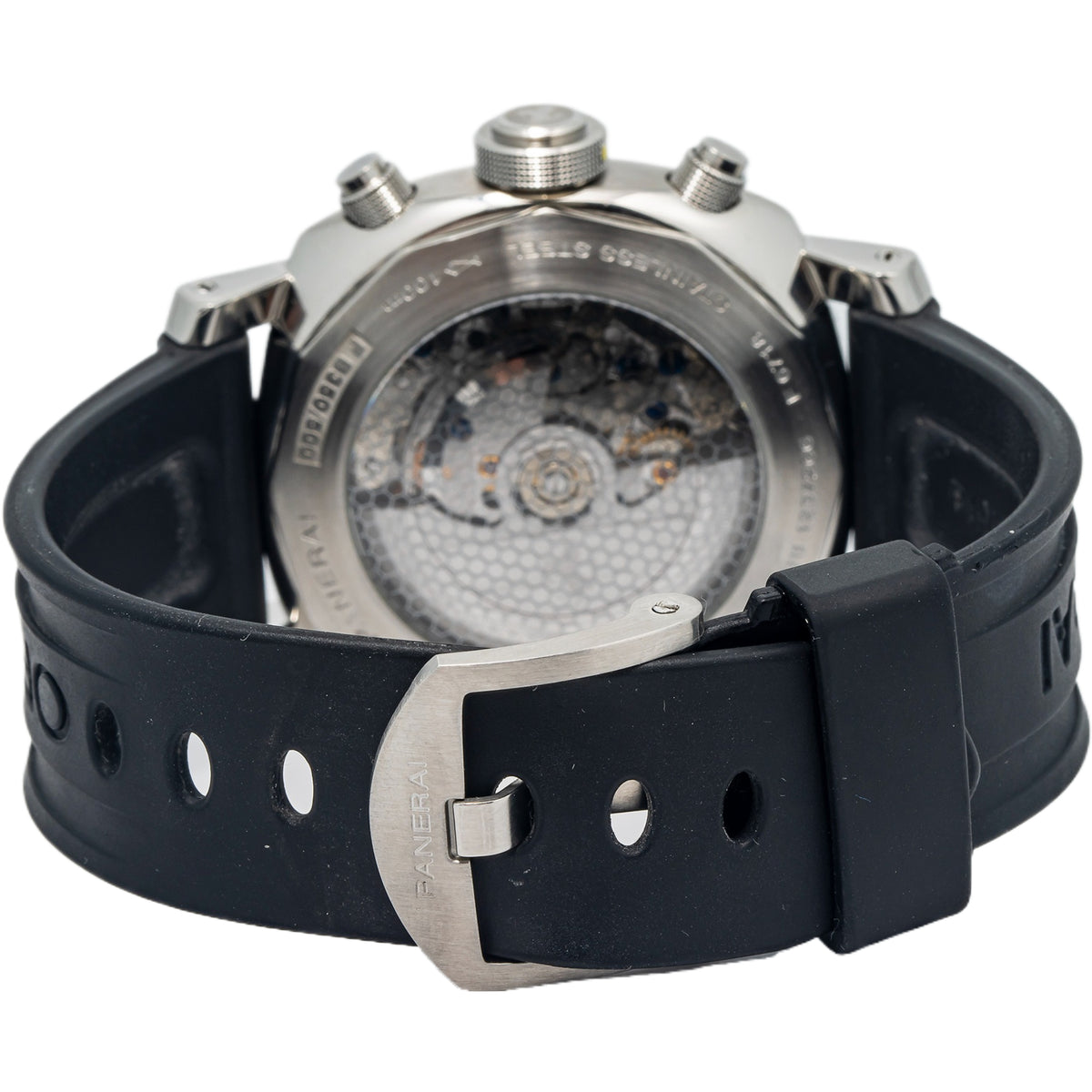 Panerai Ferrari Scuderia Flyback FER00014 Ltd Ed. SS Black Dial Auto Men's 44mm