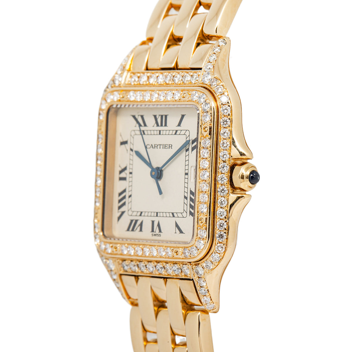 Cartier Panthere 887968 W25014B9 Factory Diamond 18K YG Quartz Ladies 27mm