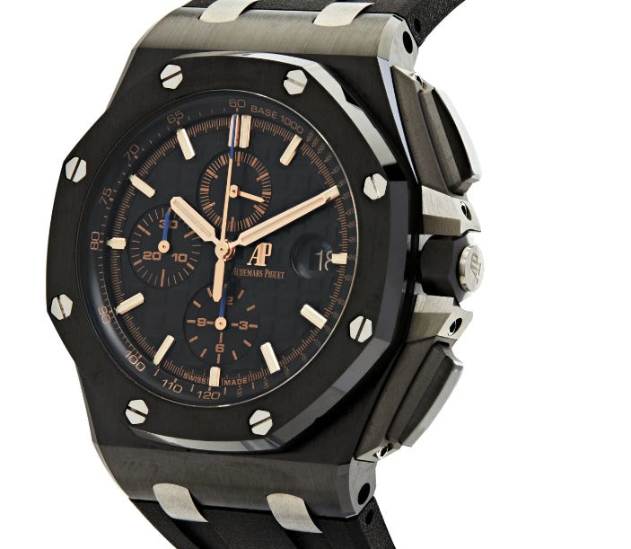 Audemars Piguet Royal Oak Offshore 26405CE W/B&P Ceramic Black Dial Auto 44mm