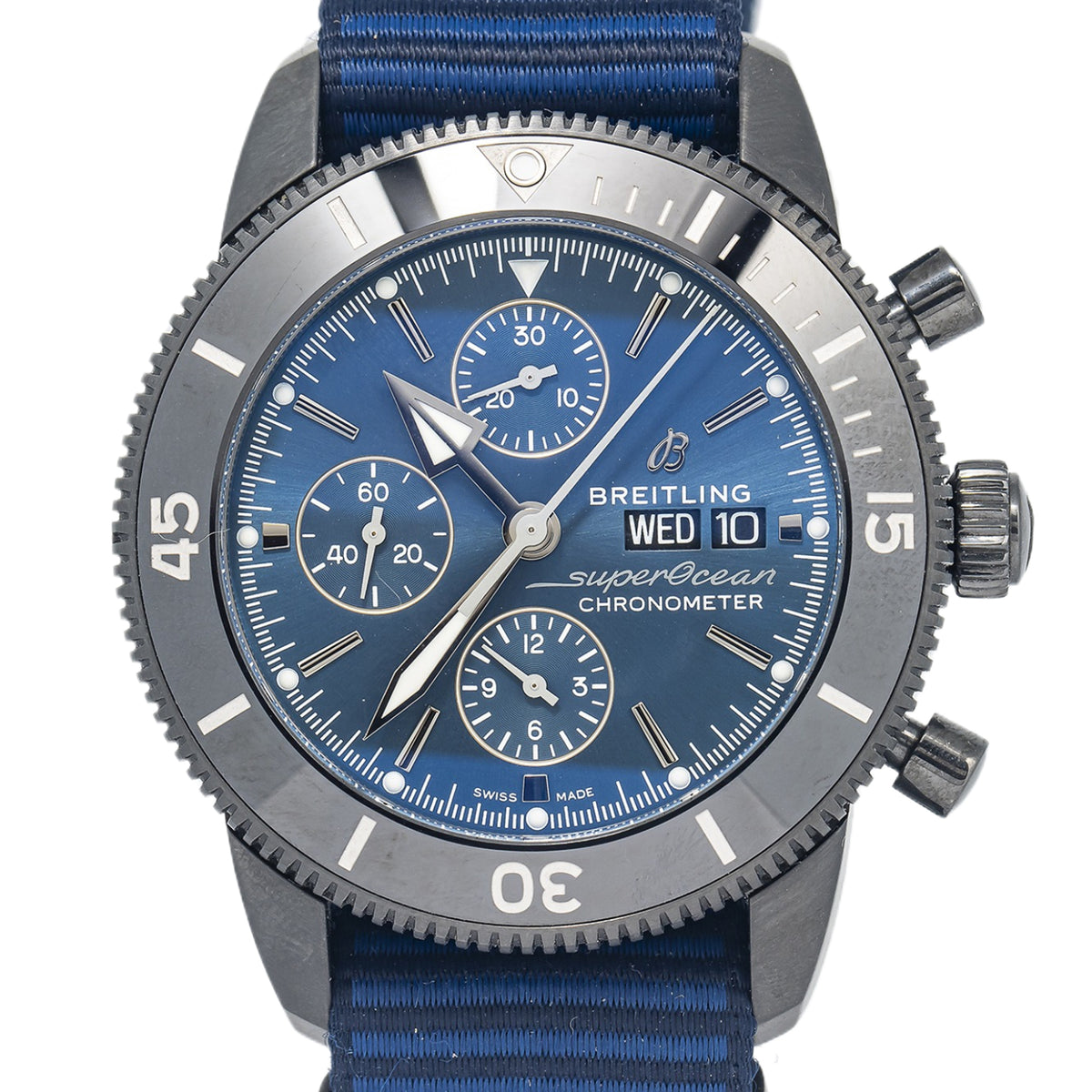 Breitling Superocean Heritage Outerknown M13313  W/B&P Blue Dial Auto Men's 44mm