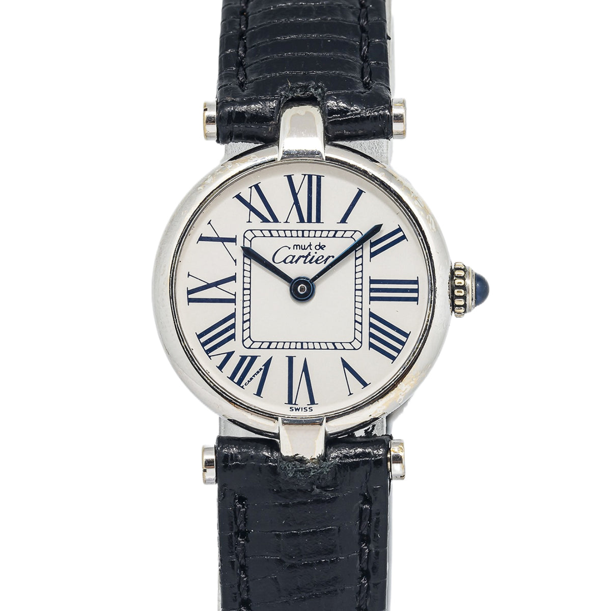 Cartier Must Vendôme 1850 Roman Silver Dial Quartz Ladies Watch 24 mm